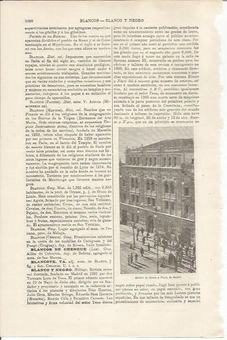 LAMINA ESPASA 34588: Edificio de Blanco y Negro en Madrid