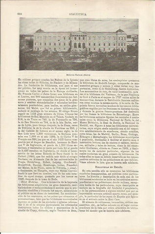 LAMINA ESPASA 34524: Biblioteca Nacional de Madrid