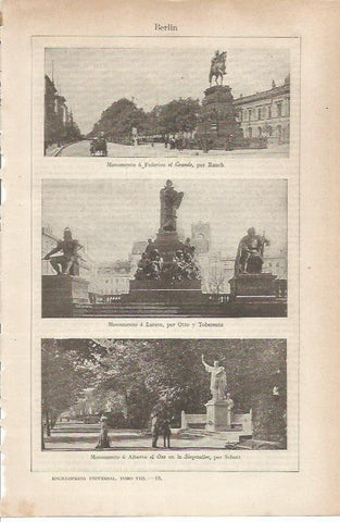 LAMINA ESPASA 34461: Monumentos en Berlin