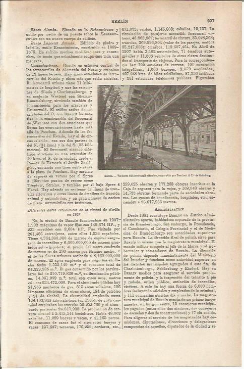 LAMINA ESPASA 34463: Viaducto del ferrocarril en Berlin
