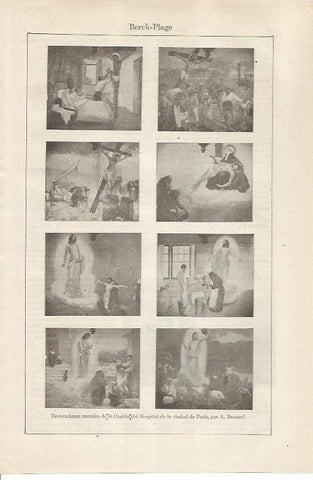LAMINA ESPASA 34443: Decoraciones de la Capilla del Hospital de la ciudad de Paris