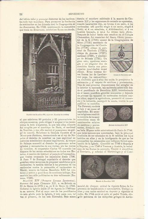 LAMINA ESPASA 34429: Sepulcro de Benedicto XII en la Catedral de  Aviñon