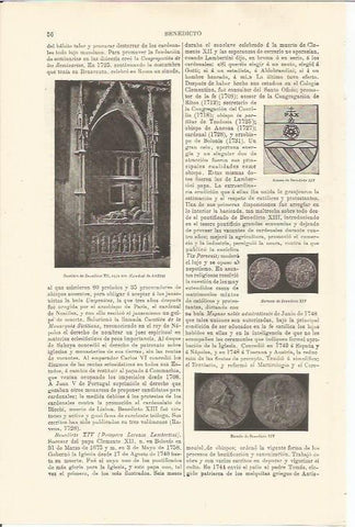 LAMINA ESPASA 34429: Sepulcro de Benedicto XII en la Catedral de  Aviñon