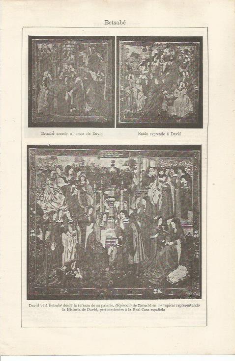 LAMINA ESPASA 34500: Tapices de la Historia de David de la Casa Real de España