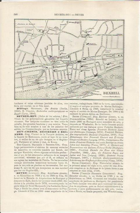 LAMINA ESPASA 34505: Plano de Bexhill