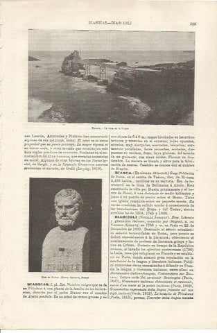 LAMINA ESPASA 34512: Roca de la Virgen en Biarritz, Francia