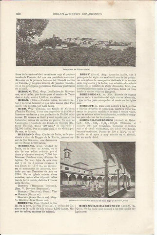 LAMINA ESPASA 34513: Vista de Bibbiena, Italia