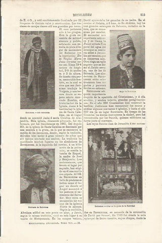 LAMINA ESPASA 34498: Hombres y mujeres de Belen, Palestina