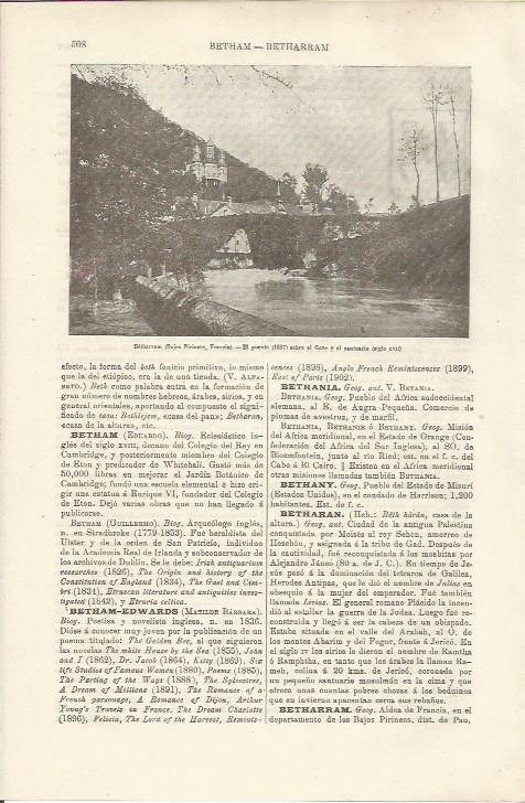 LAMINA ESPASA 34496: Puente de 1687 en Betharrram, Francia