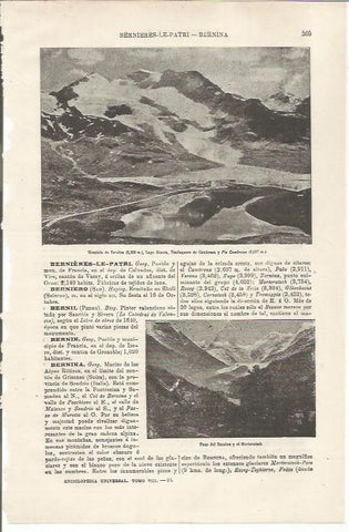 LAMINA ESPASA 34477: Hospicio de Bernina, Suiza