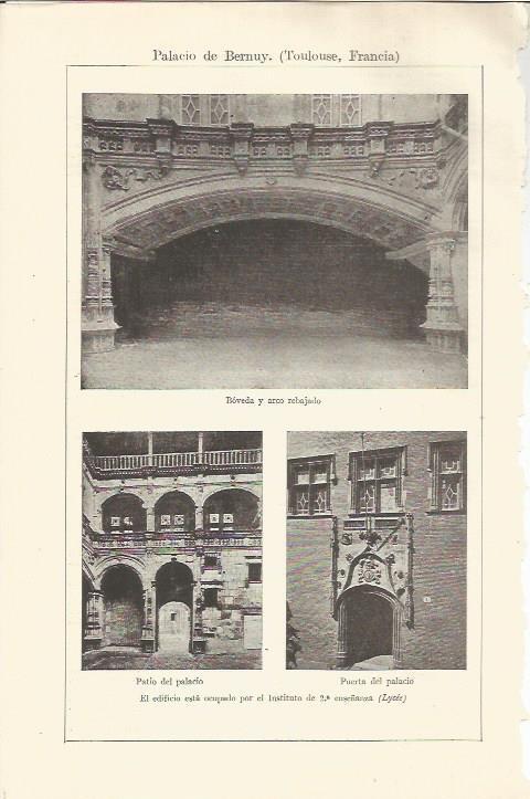 LAMINA ESPASA 34478: Detalles del Palacio de Bernuy, Toulousse, Francia