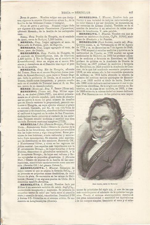 LAMINA ESPASA 34485: Retrato del Baron de Berzelius
