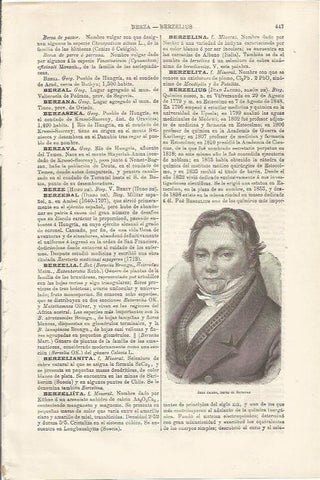 LAMINA ESPASA 34485: Retrato del Baron de Berzelius