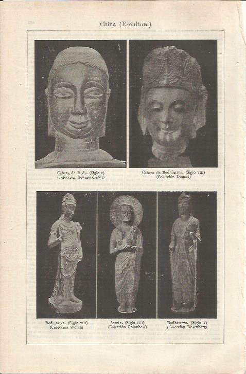 LAMINA ESPASA 34775: Ejemplos de escultura de China