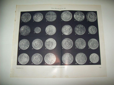 LAMINA ESPASA 34758: Monedas de China de principios del siglo XX
