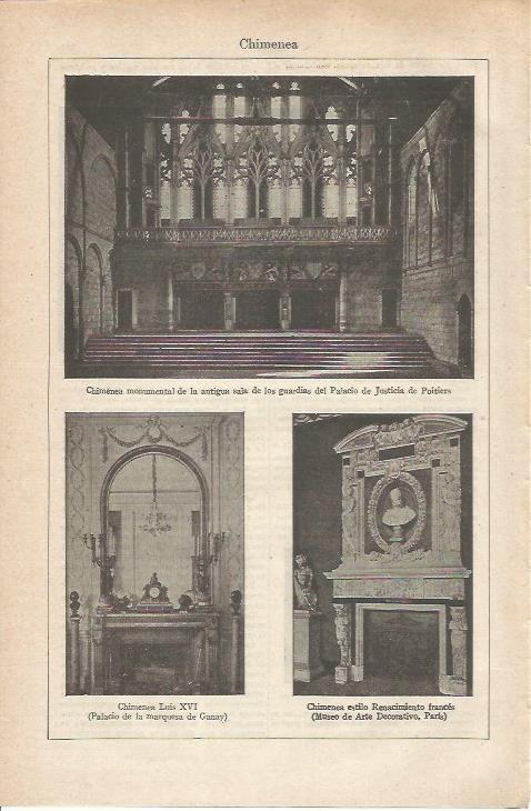 LAMINA ESPASA 34748: Chimenea del Palacio de Justicia de Poitiers