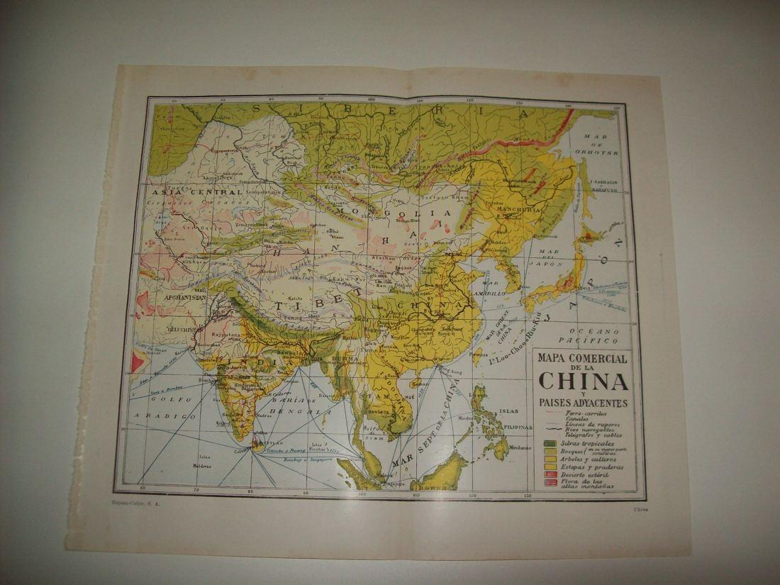 LAMINA ESPASA 34753: Mapa comercial de China