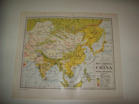 LAMINA ESPASA 34753: Mapa comercial de China