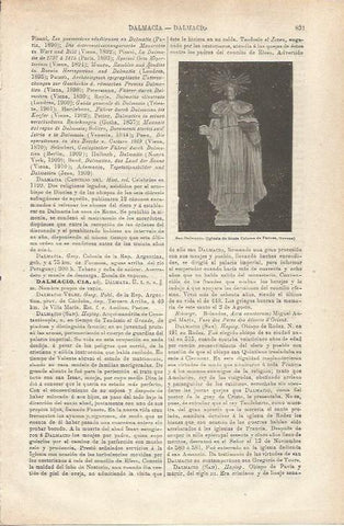LAMINA ESPASA 34819: San Dalmacio en la iglesia de Santa Coloma de Farnes