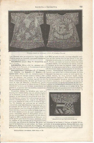 LAMINA ESPASA 34820: Dalmatica de Carlomagno
