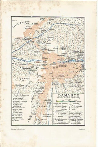 LAMINA ESPASA 34826: Plano de Damasco-Siria