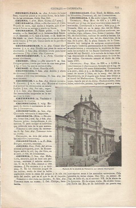 LAMINA ESPASA 34810: Fachada de la catedral de Valladolid