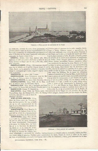 LAMINA ESPASA 34790: Santuario de la Regla y Sanatorio en Chipiona-Cadiz