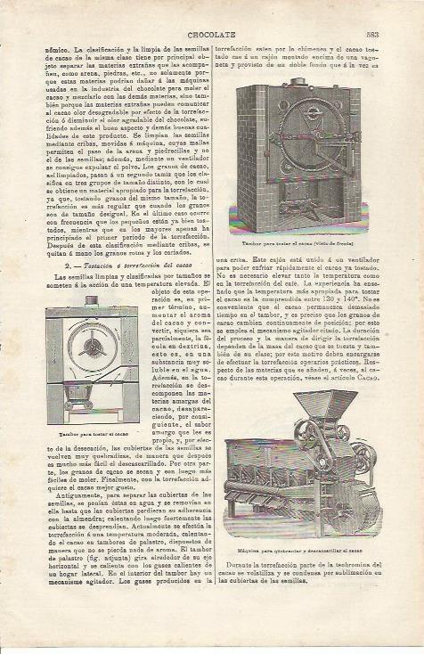 LAMINA ESPASA 34802: Tambor para tostar el cacao