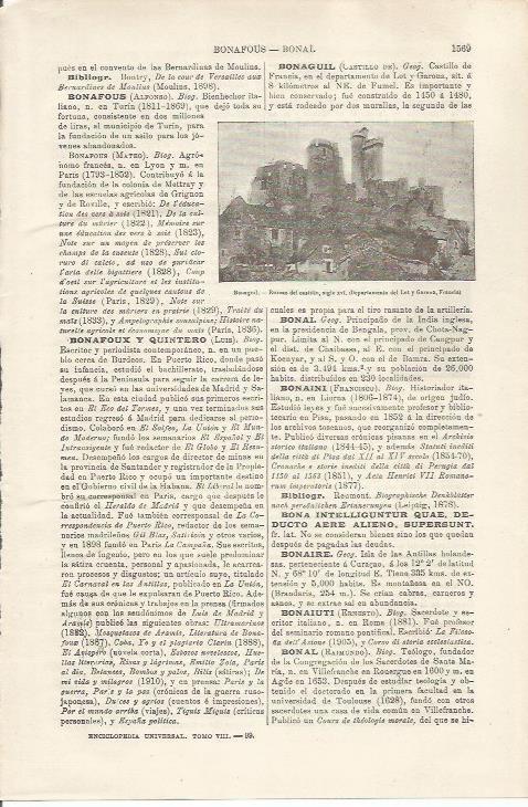 LAMINA ESPASA 34658: Ruinas del Castillo de Bonaguil