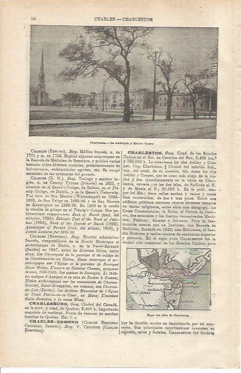 LAMINA ESPASA 34663: Ciudadela de Charleston, Estados Unidos