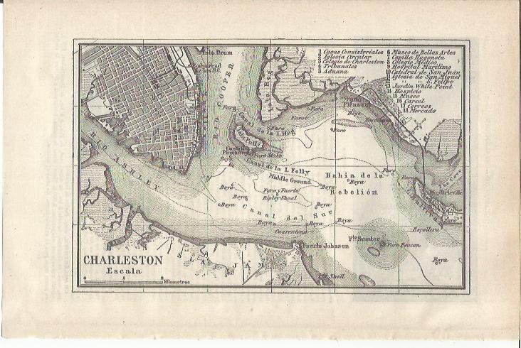 LAMINA ESPASA 34664: Plano de Charleston, Estados Unidos