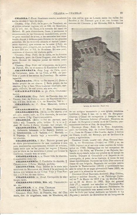 LAMINA ESPASA 34672: Iglesia de Charras, Francia