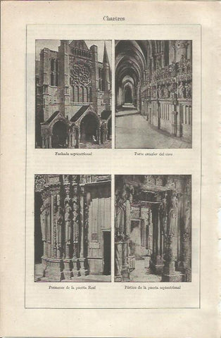 LAMINA ESPASA 34675: Interior de la Catedral de Chartres