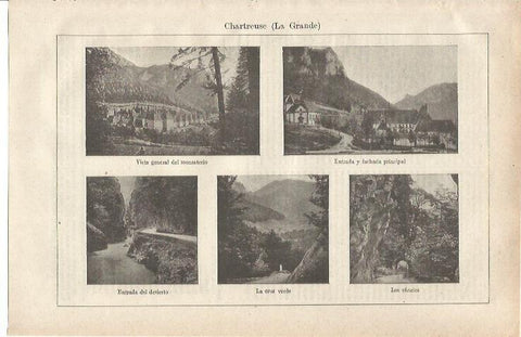 LAMINA ESPASA 34677: Vistas de La Grande Chartreuse, Francia