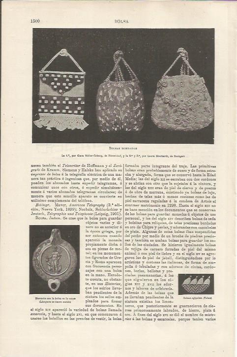 LAMINA ESPASA 34644: Bolsas bordadas