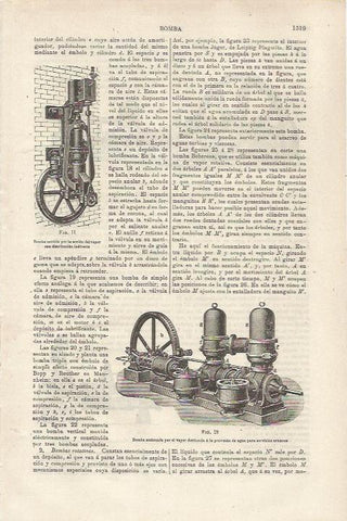 LAMINA ESPASA 34648: Bomba de agua por vapor