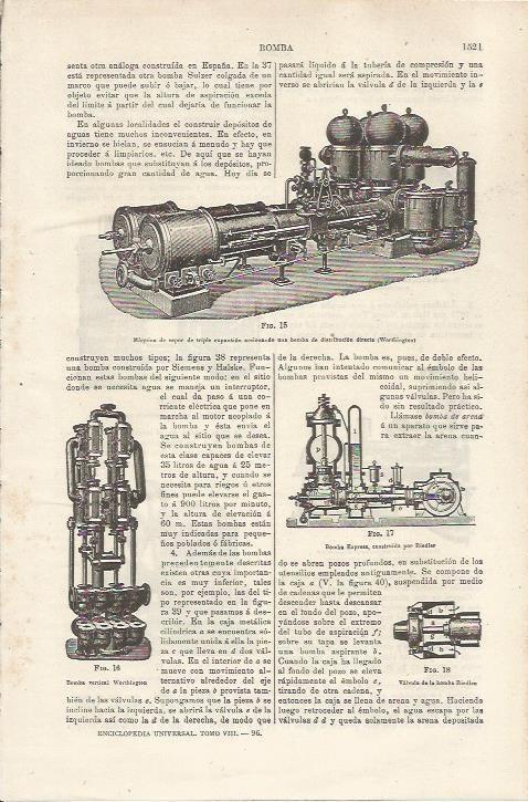 LAMINA ESPASA 34649: Maquina de vapor de triple expansion