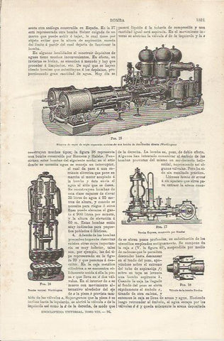 LAMINA ESPASA 34649: Maquina de vapor de triple expansion
