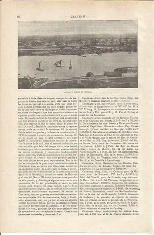 LAMINA ESPASA 34681: Arenal y dique de Chatham, Estados Unidos