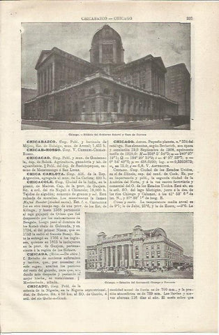 LAMINA ESPASA 34715: Casa de Correos de Chicago