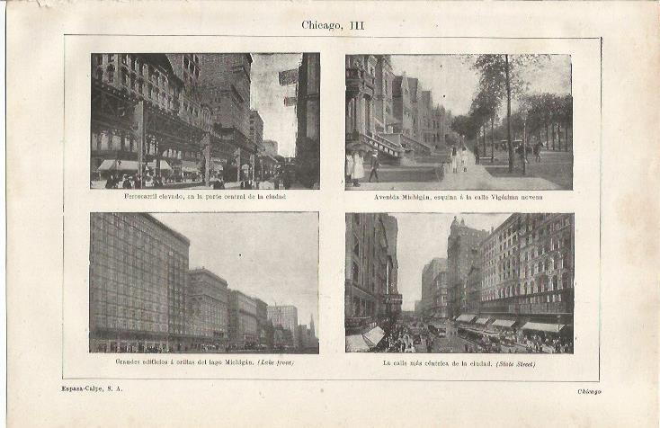 LAMINA ESPASA 34726: State Street y Avenida Michigan en Chicago