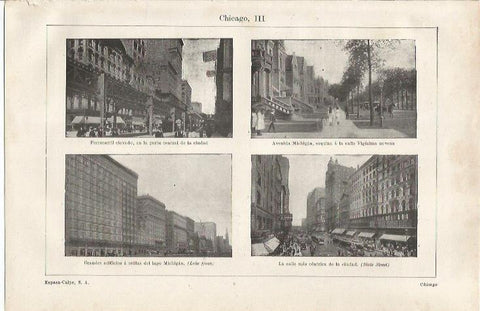 LAMINA ESPASA 34726: State Street y Avenida Michigan en Chicago