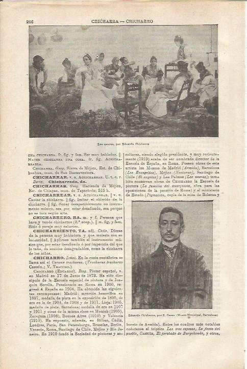 LAMINA ESPASA 34727: Las uveras, por E. Chicharro