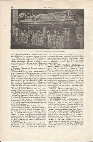 LAMINA ESPASA 34682: Sepulcro de Hugo de Chatillon