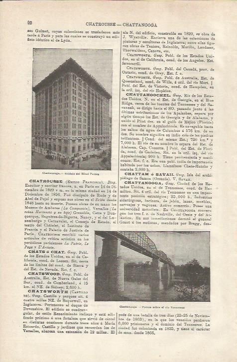 LAMINA ESPASA 34683: Hotel Patten en Chattanooga, Estados Unidos