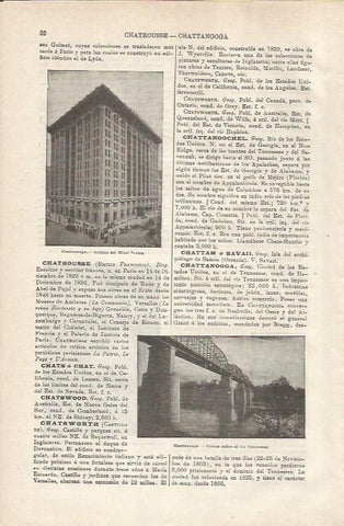 LAMINA ESPASA 34683: Hotel Patten en Chattanooga, Estados Unidos