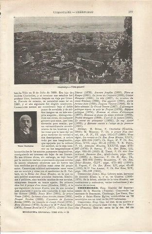 LAMINA ESPASA 34702: Vista de Cherburgo, Francia