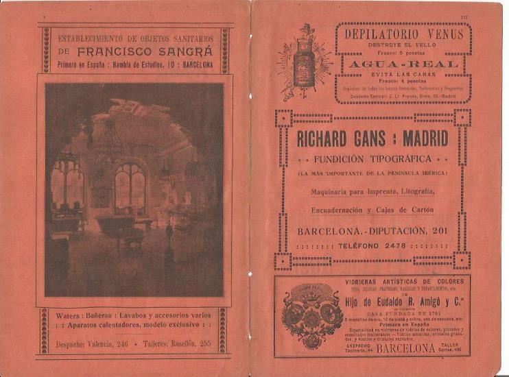 LAMINA 20639: Publicidad de Pistolas Bonifacio Echevarria y Muebles R. Garcia de Barcelona
