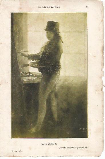 LAMINA 20649: Goya pintando