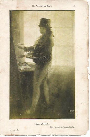 LAMINA 20649: Goya pintando